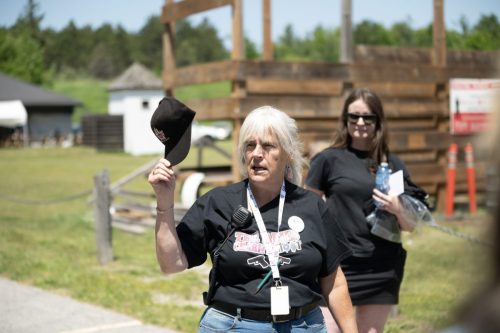 CCFR hats and T's spot prizes